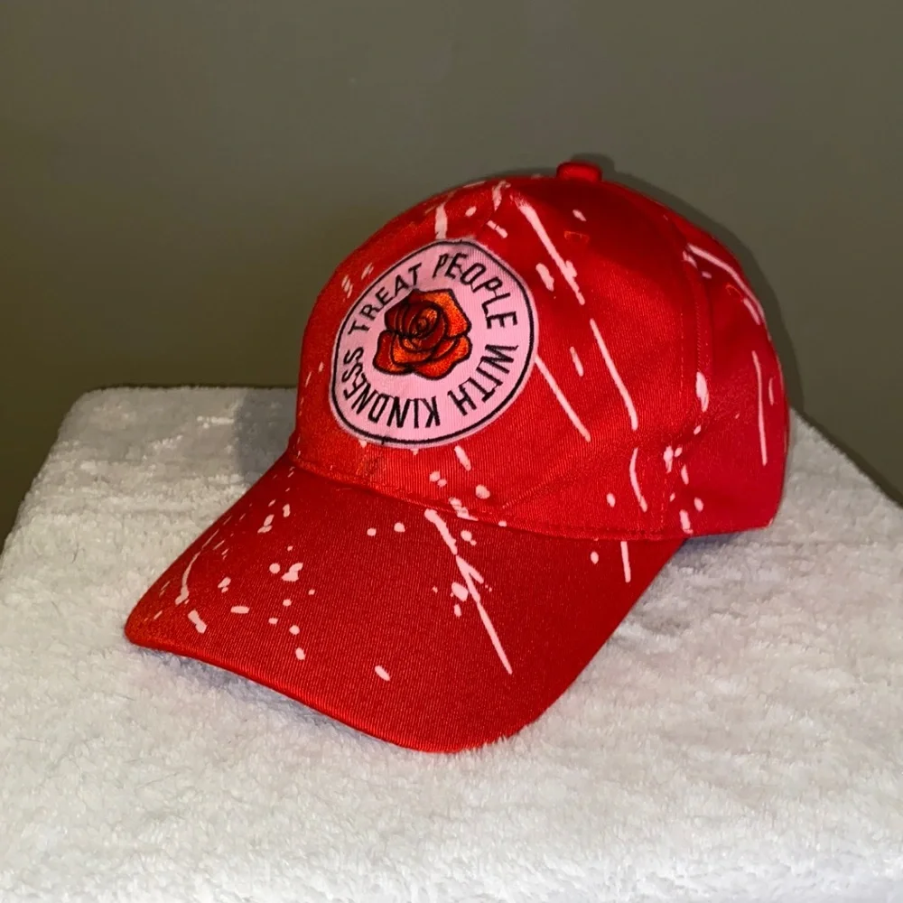 🆕OOAK HARRY STYLES THEMED CAP: “TREAT PEOPLE WITH KINDESS”- HAND CRAFTED